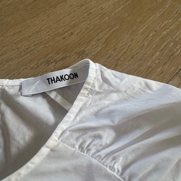 Thakoon Womens White Long Sleeve Blouse White Small - Picture 4 of 5